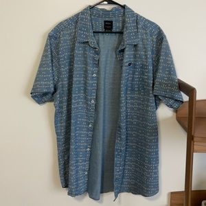 RVCA Denim Print button down slim fit